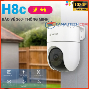 Camera WiFi Ezviz H8C 2MP Quay Quét Ngoài Trời - Đàm Thoại, Màu Ban Đêm