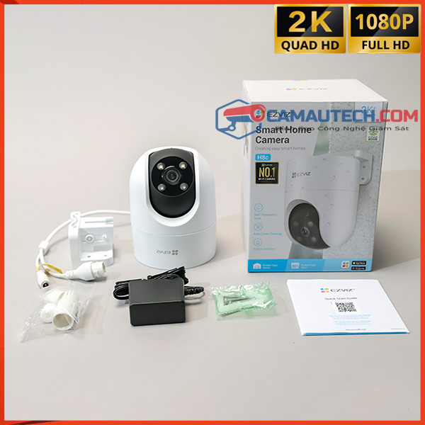 Camera WiFi Ezviz H8C 4MP Quay Quét 360 độ, Đàm Thoại, Màu Đêm, Hình ảnh 2K - Ảnh 2