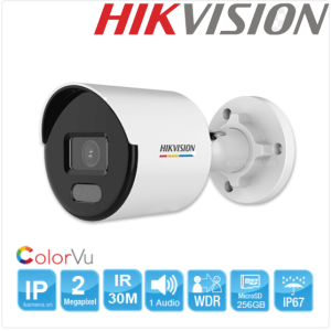 Camera IP HIKVISION Có Màu 24/24, Micro, Thẻ nhớ DS-2CD1027G2-LUF