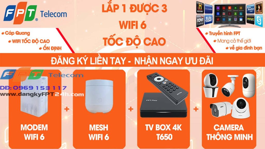 Lắp mạng internet FPT Ninh bình