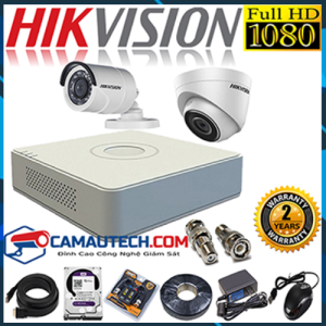Bộ Camera Đầu ghi 2 Camera Hikvision