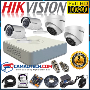 Bộ Camera Đầu ghi 4 Camera Hikvision